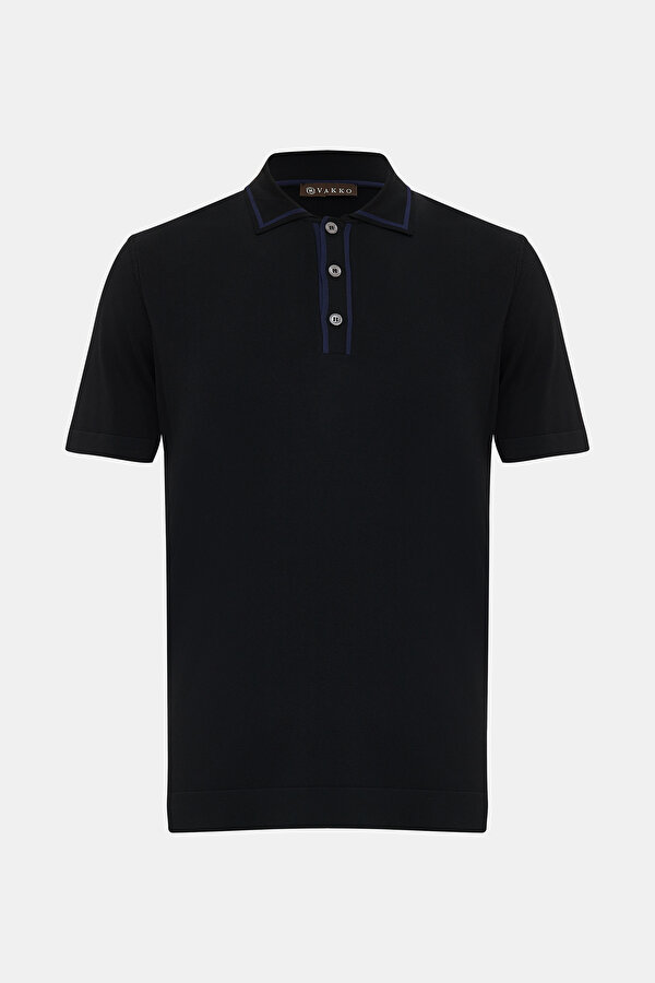 DÜĞMELİ YAKA KISA KOL TRİKO T-SHIRT