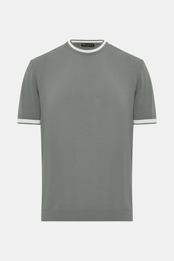 BİSİKLET YAKALI KISA KOL TRİKO T-SHIRT