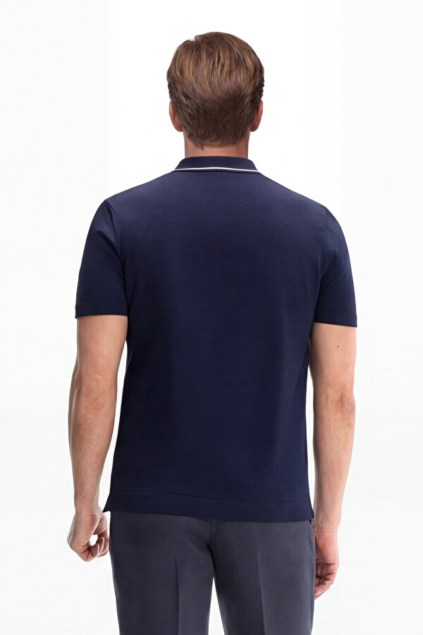 DÜĞMELİ YAKA KISA KOL TRİKO T-SHIRT 2