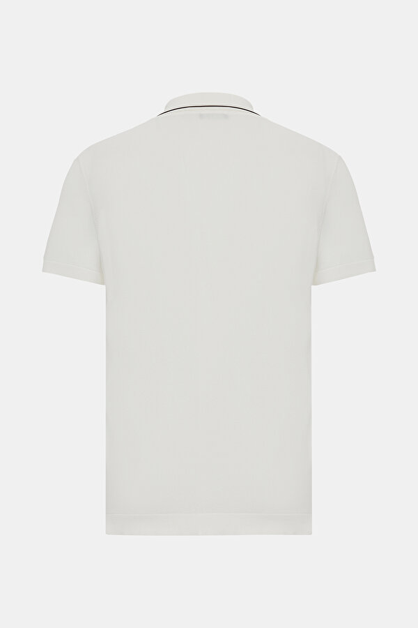 ECRU POLO NECK SHORT SLEEVE TSHIRT 6