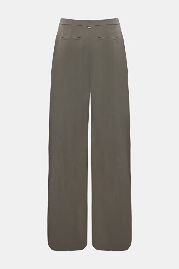 KHAKI STRAIGHT CUT TROUSERS 6