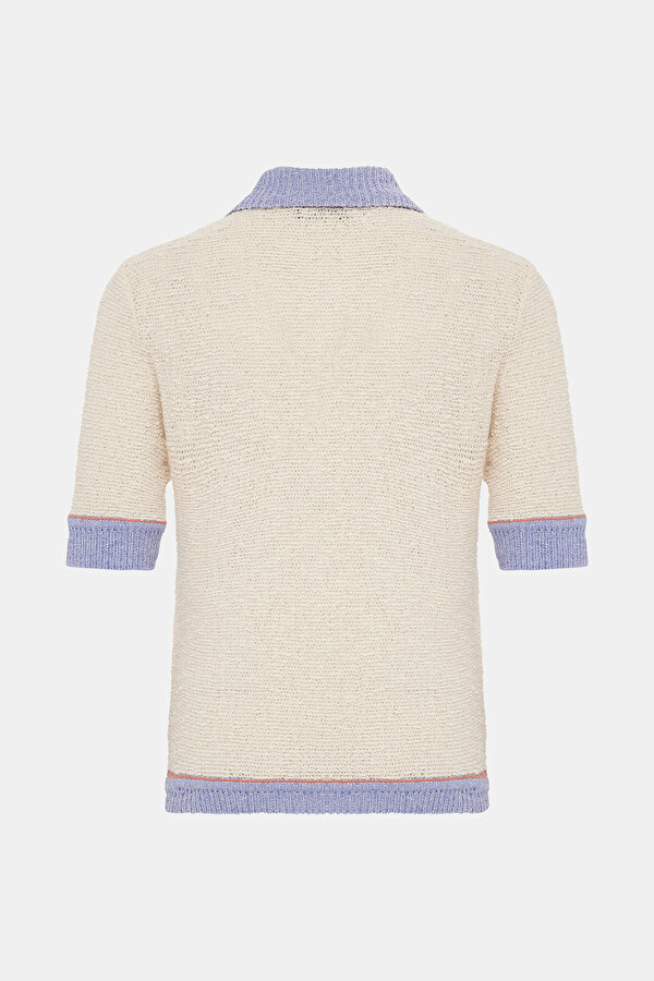 ORANGE POLO NECK TRICOT 7