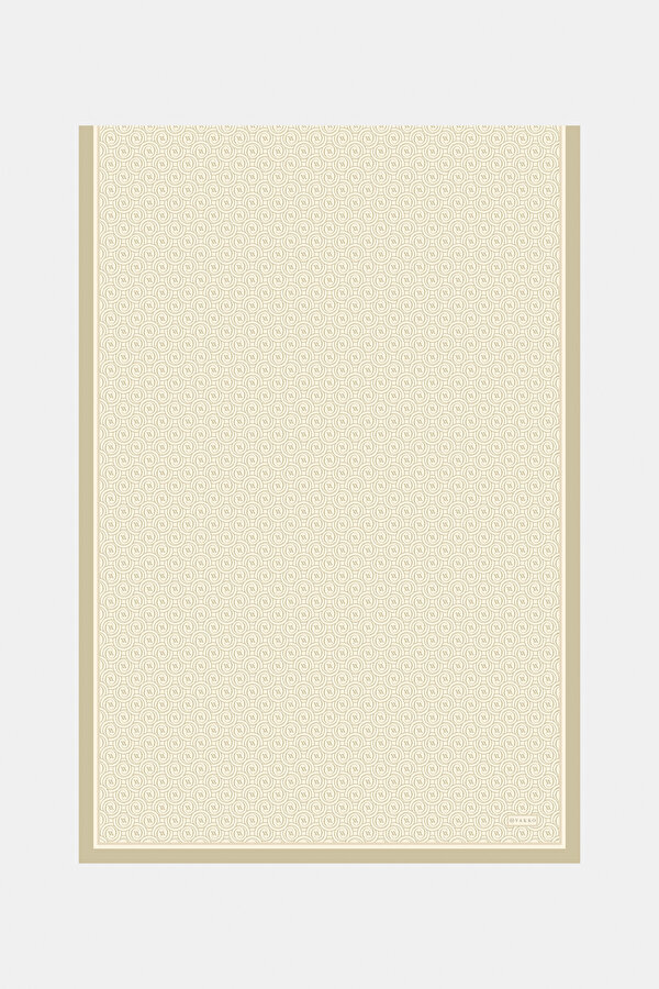 ECRU MONOGRAM TWILL SHAWL