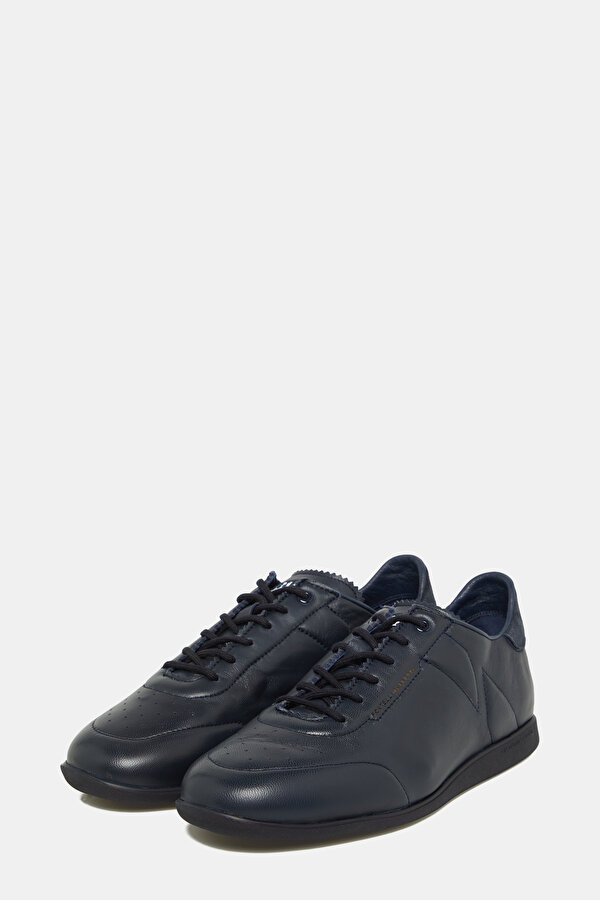 NAVY BLUE LEATHER SHOE 2