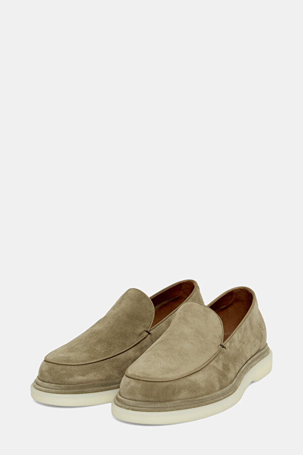 LIGHT KHAKI LEATHER SHOE 2