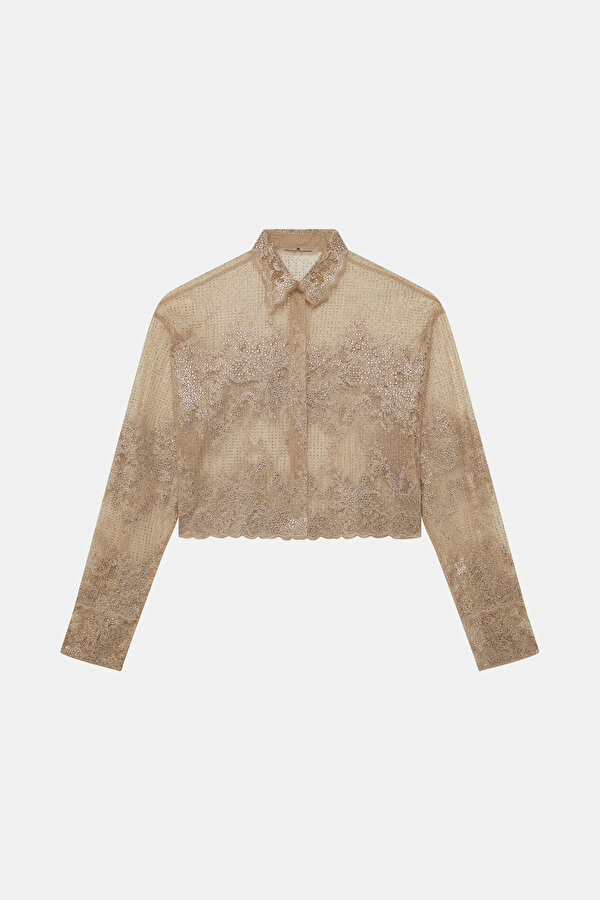 BEIGE LONG SLEEVE SHIRT