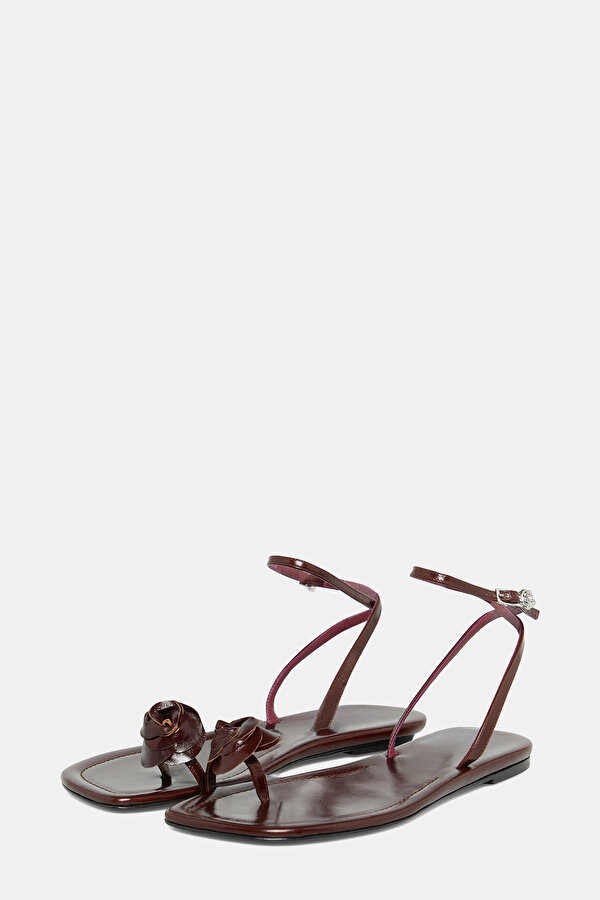 MAROON SANDALS 6