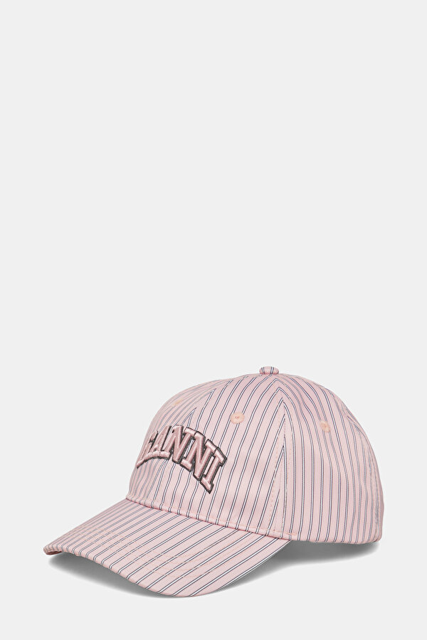 AÇIK PEMBE ÇİZGİLİ ŞAPKA