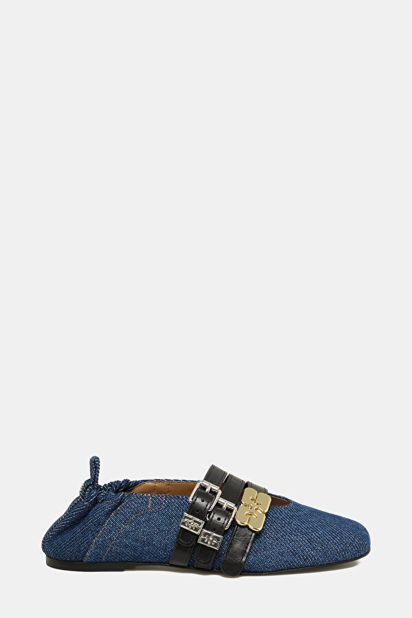 DARK BLUE FLAT SHOES