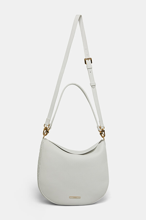 WHITE MONOGRAM LEATHER BAG 2
