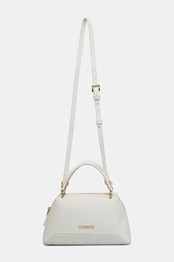WHITE MONOGRAM LEATHER BAG 2