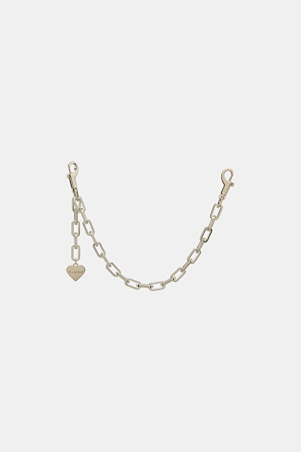 SILVER MONOGRAM BAG ACCESSORY