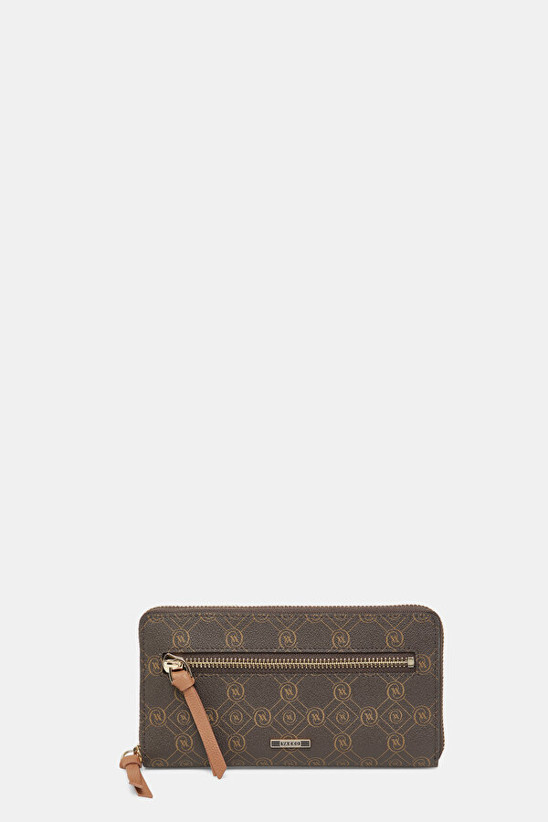 TAN MONOGRAM WALLET