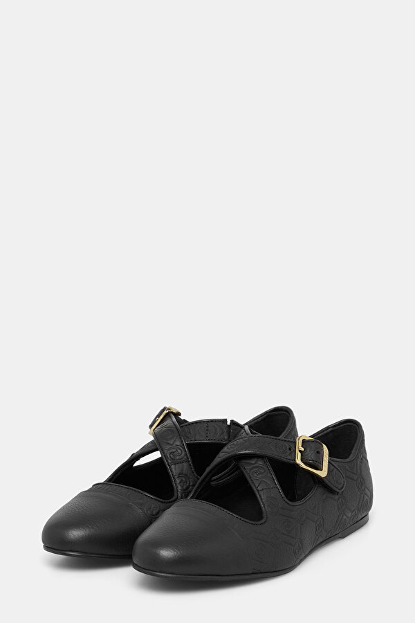 BLACK FLAT SHOES 2