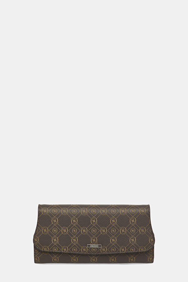 BEIGE MONOGRAM LEATHER WALLET 2