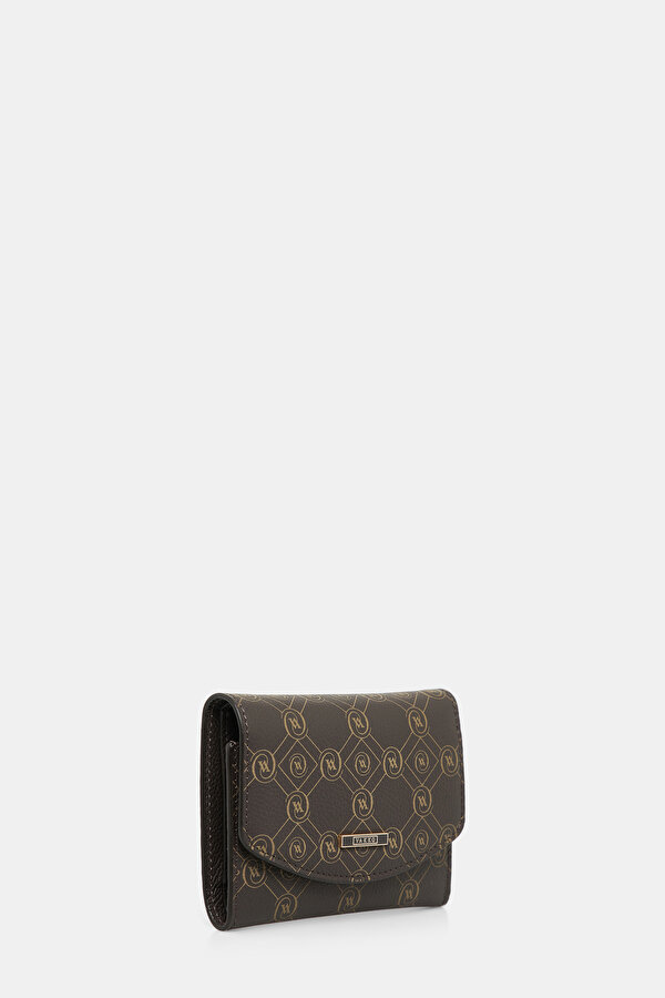 BEIGE MONOGRAM LEATHER WALLET 2