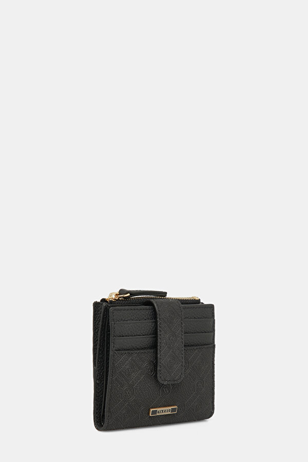BLACK MONOGRAM WALLET 2