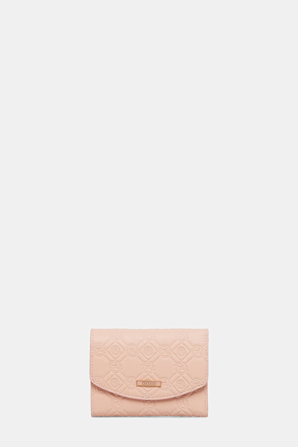 POWDER MONOGRAM LEATHER WALLET
