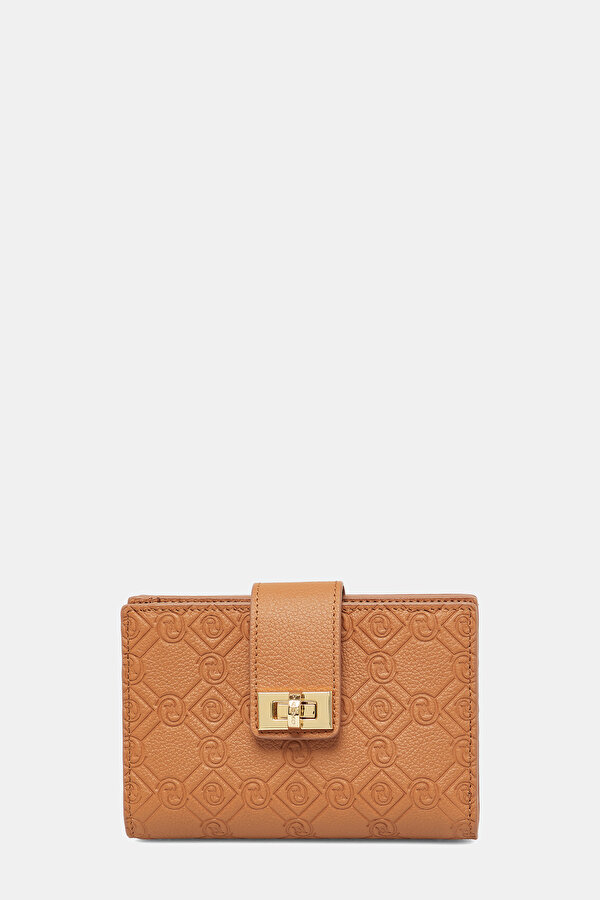 TAN MONOGRAM LEATHER WALLET