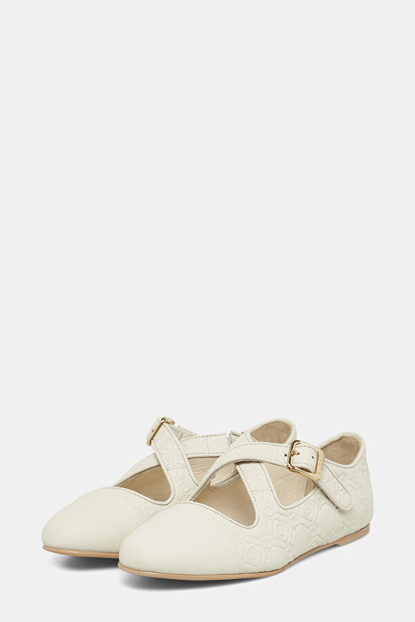 ECRU FLAT SHOES 2