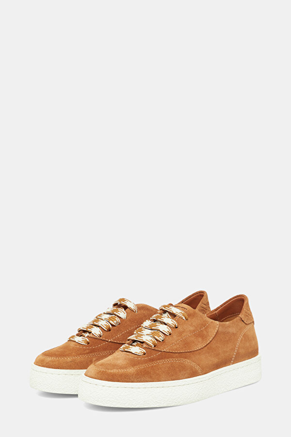 TAN MONOGRAM LEATHER SHOE 2