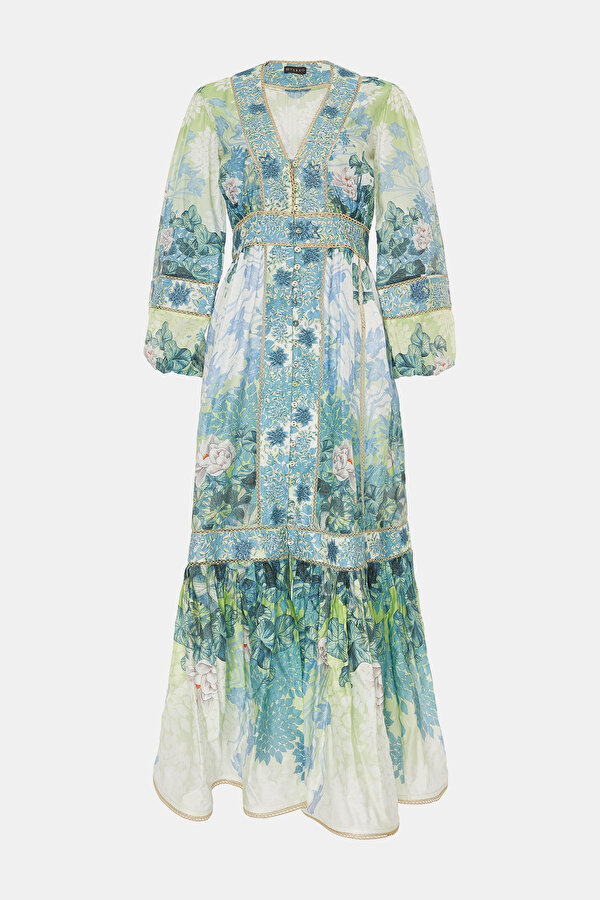 MULTICOLOR LONG SLEEVE DRESS 7