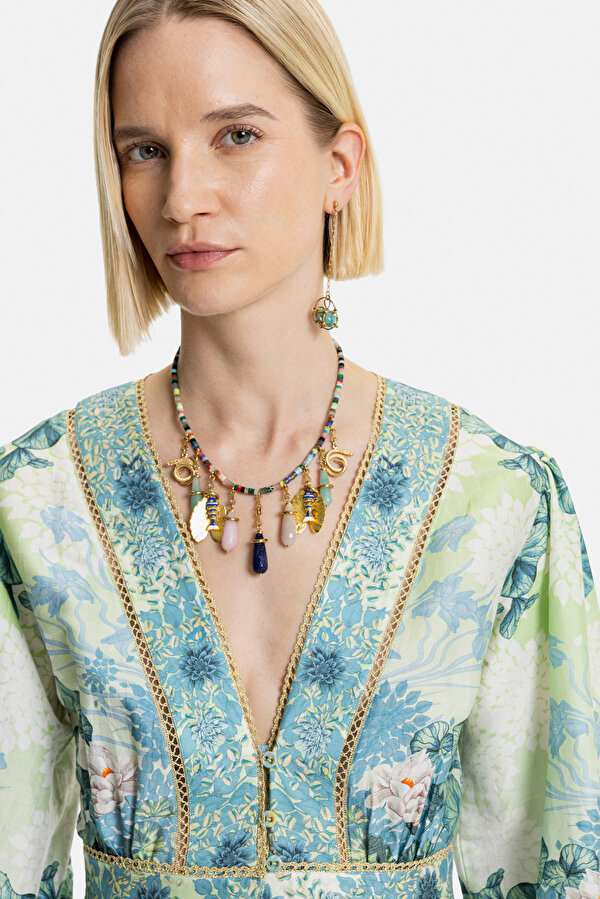 MULTICOLOR LONG SLEEVE DRESS 6