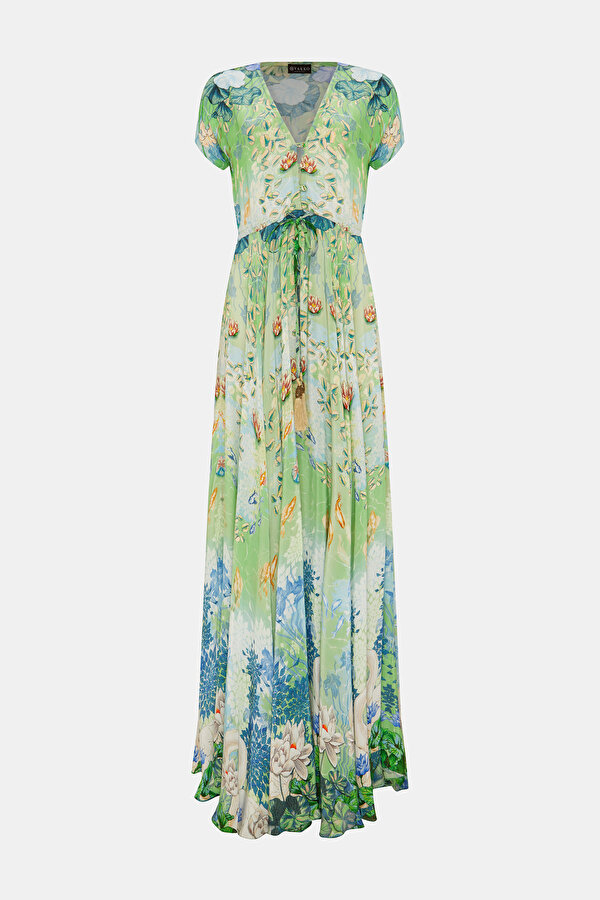 MULTICOLOR SHORT SLEEVE DRESS 7