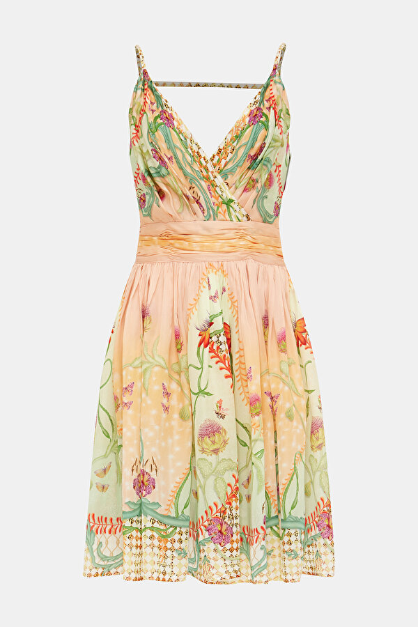 MULTICOLOR SLEEVELESS SUSPENDER DRESS 6