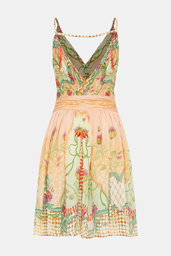 MULTICOLOR SLEEVELESS SUSPENDER DRESS 7