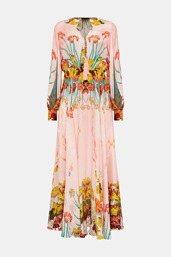 MULTICOLOR LONG SLEEVE DRESS 6