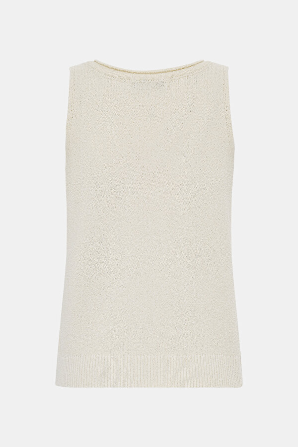 ECRU BASIC / ROUND NECKLINE TRICOT 6