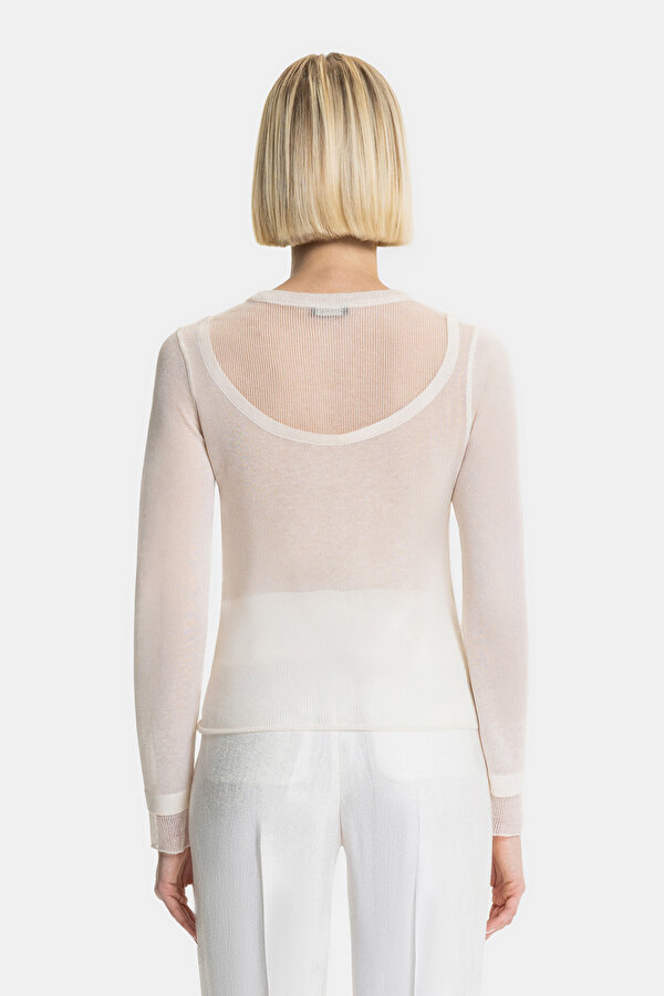 ECRU BASIC / ROUND NECKLINE TRICOT 2