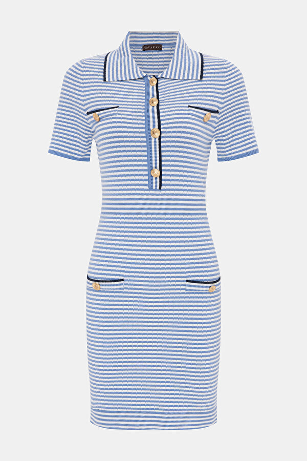NAVY BLUE SHORT SLEEVE DRESS 6