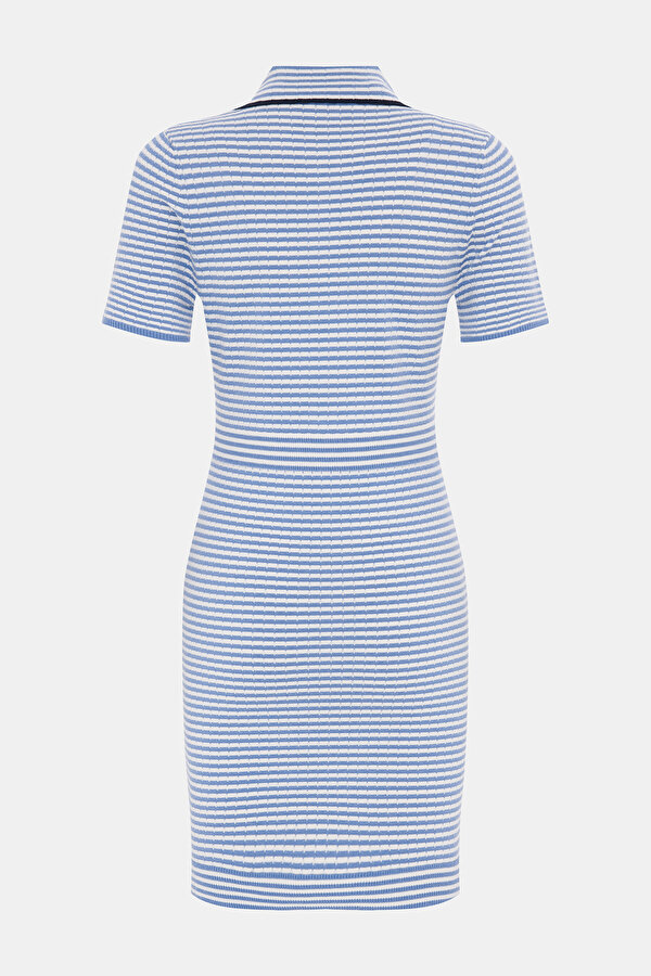 NAVY BLUE SHORT SLEEVE DRESS 7