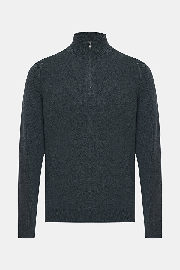 SMOKED 1/2 TURTLENECK TRICOT