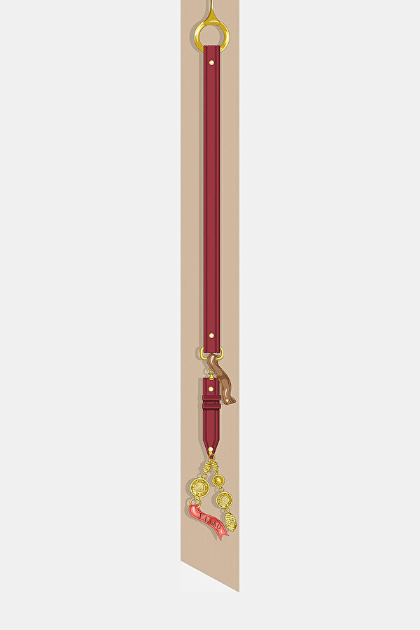 VERMILION OBJECT DESIGN TWILL FOULARD