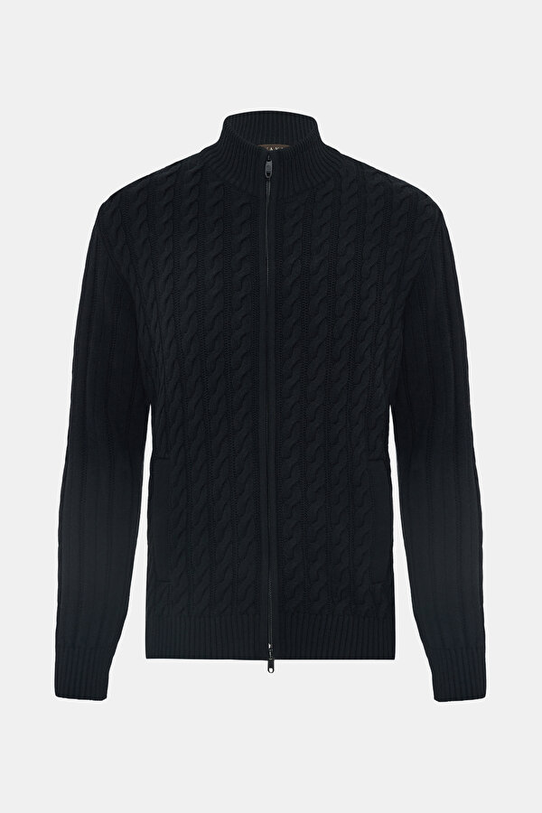 BLACK KNITTING DESIGN TRICOT