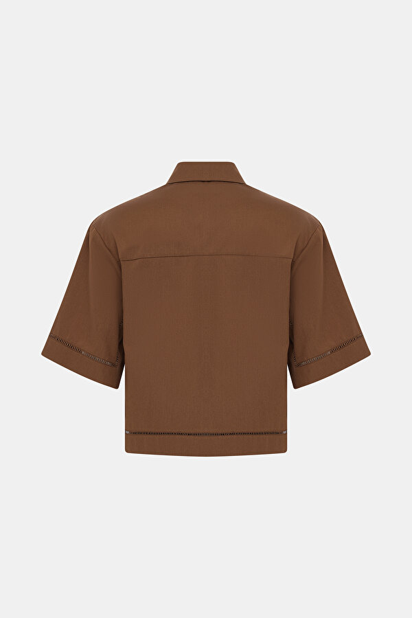 BROWN SHORT SLEEVE SHIRT 2