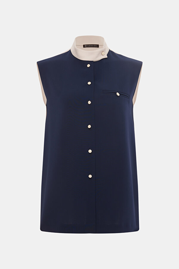 BEIGE SLEEVELESS SHIRT 7