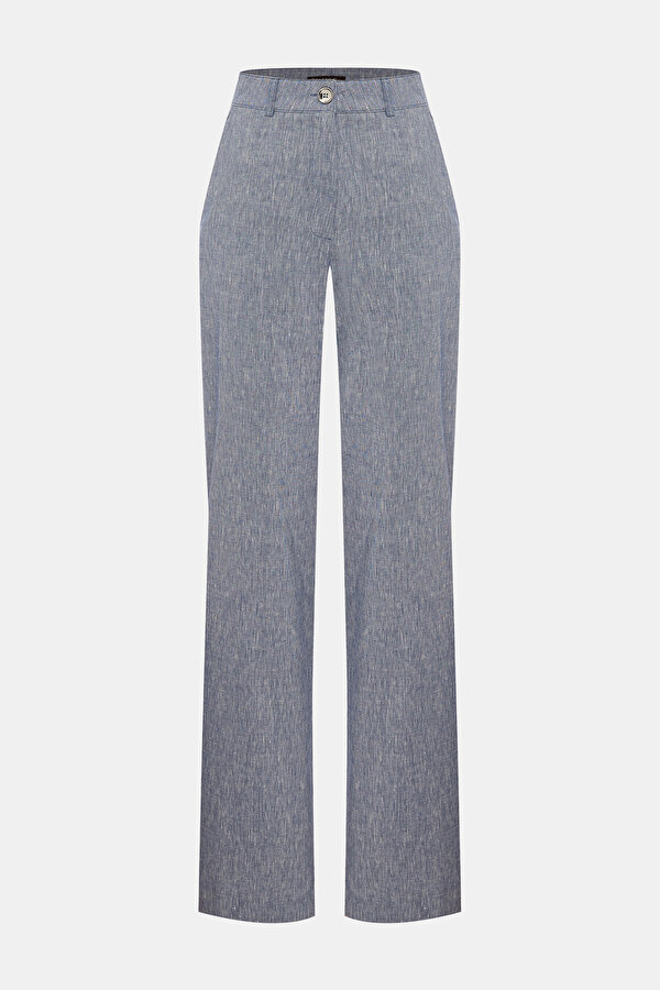 NAVY BLUE STRAIGHT CUT TROUSERS