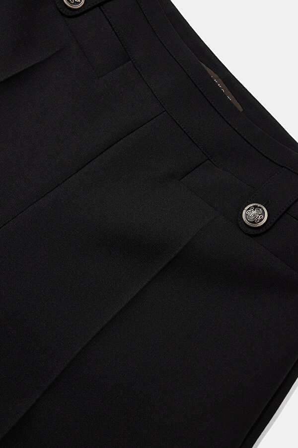 BLACK STRAIGHT CUT TROUSERS 6