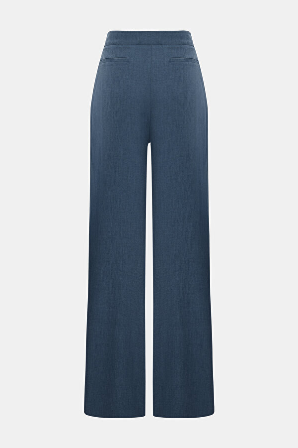 BLUE WIDE LEG TROUSERS 2