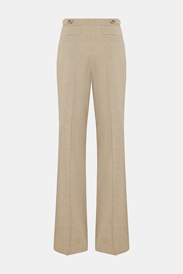 BEIGE STRAIGHT CUT TROUSERS 2