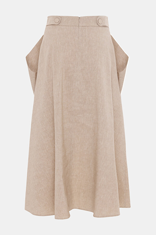 BEIGE MIDI SKIRT 2