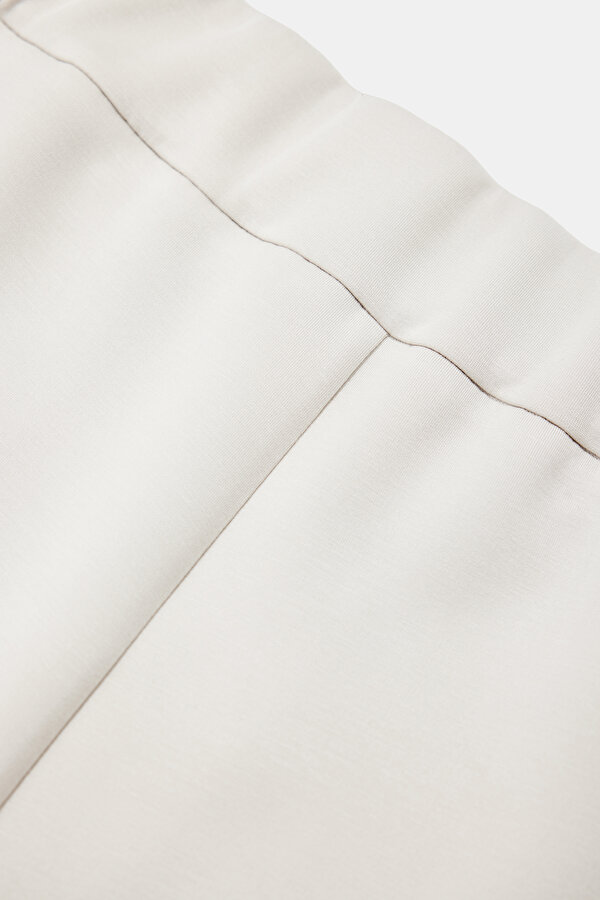 ECRU STRAIGHT CUT SPORTS TROUSERS 7