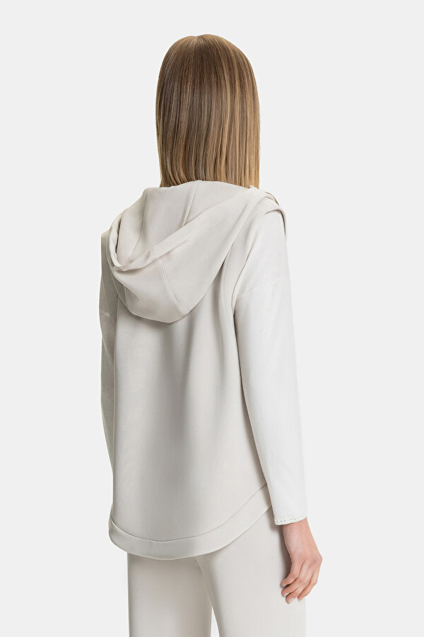 ECRU HOODIE SWEATSHIRT 2