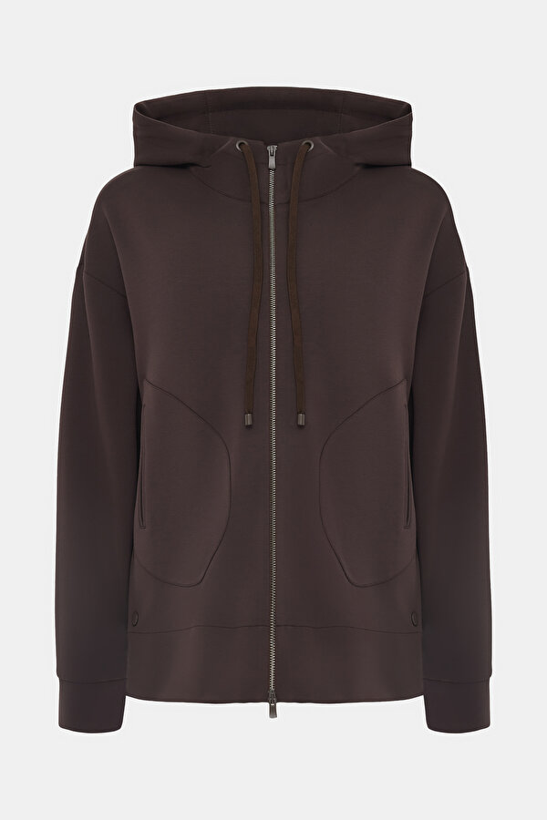 BROWN HOODIE SWEATSHIRT