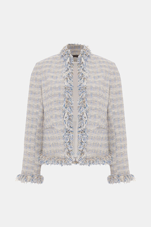 ECRU UPRIGHT COLLAR JACKET 6