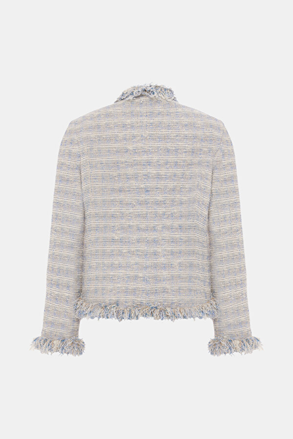 ECRU UPRIGHT COLLAR JACKET 7